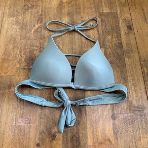 Cute Olive Green Push Up Bikini Top Small